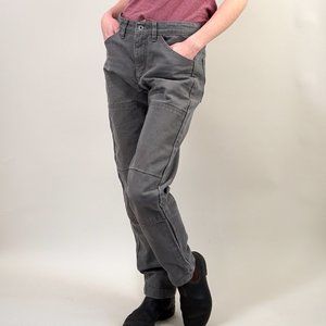Sturdy Canvas Workwear Pants in Stone Grey